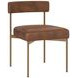 Seneca Bravo Cognac Upholstered Dining Chair Set of 2