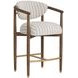 Freya Gifford Script Upholstered Counter Height Stool