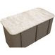 Cataldi Taupe 71" Kitchen Island