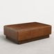 Cedarro Avelino Saddle Leather Upholstered Rectangular Cocktail Ottoman