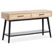 Craftsman Ridge Driftwood and Black Rectangular Sofa Table