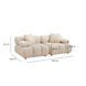 Calliope Off White Performance Velvet 79" Modular Loveseat