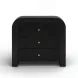 Hump Black Arched 3 Drawer Chest