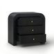 Hump Black Arched 3 Drawer Chest