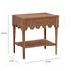 Oodle Walnut 1 Drawer Open Nightstand