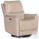Gala Beige Leather Zero Gravity Swivel Power Recliner With Power Headrest And Lumbar