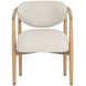 Sigrid Monument Oatmeal Upholstered Dining Arm Chair