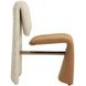 Dunleigh Kona Camel and Noah Ecru Performance Fabric Upholstered Dining Chair