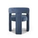 Malone Denim Blue Performance Fabric Upholstered Dining Chair
