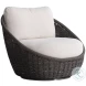 Santa Monica Pebble And Cream Outdoor Swivel Chair