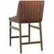 Ellsworth Bravo Cognac Upholstered Counter Height Stool