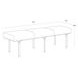 Nuvella Hailey Moon Upholstered 60" Accent Bench