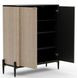 Madera Chocolate Koto Matte and Modern Walnut 2 Door Accent Chest