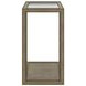 Glaze Quartz Rectangular Glass Top Occassional Table Set
