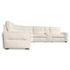 Vann White Leather 6 Piece Modular Power Reclining Sectional with Power Headrest