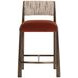 Baymont Meg Rust and Terri Nutmeg Upholstered Counter Height Stool