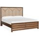 Callisto Bourbon Brown and Santa Cruz California King Upholstered Panel Bed