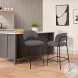 Blythe Gray Counter Height Stool Set Of 2