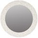 Ashlar Beige Round Wall Mirror