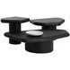 Detti Black Free Form Large Concrete Top Outdoor Cocktail Table