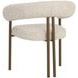 Nova Noah Ecru Performance Fabric Dining Arm Chair