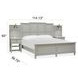 Glenbrook Pebble Queen Wall Bed with 2 Nightstand and USB Charging