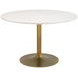 Ithaca White And Gold Dining Table
