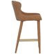Cascade Milliken Cognac Upholstered Counter Height Stool