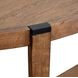 Kaysen Wallaby and Matte Black Demilune Sofa Table