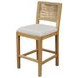 Monterey Loom Natural Upholstered Counter Height Stool Set of 2
