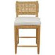 Ashbury Natural Upholstered Counter Height Stool Set of 2