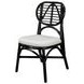 Kaya Black Upholstered Dining Chair Set of 2