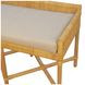 Caldera Natural Upholstered Bench