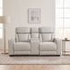 Fairway Taupe Double Power Reclining Console Loveseat with Power Headrest