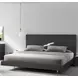 Faro Wenge and Grey Lacquer King Platform Bed
