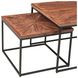Astoria Brownstone and Gray Rectangular Nesting Coffee Table