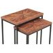 Astoria Brownstone and Gray Rectangular Nesting Side Table