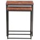 Astoria Brownstone and Gray Rectangular Nesting Side Table