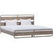 Zest Natural Oak and Gray King Platform Bed