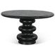 Bakio Black 52" Round Dining Table