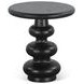 Bakio Black Round Side Table