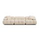 Calliope Off White Performance Velvet 118" Modular Sofa