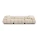 Calliope Off White Performance Velvet 118" Modular Sofa