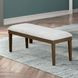 Essence Beige And Brown Upholstered Dining Bench