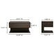 Jonah Dark Brown 1 Drawer Floating Nightstand