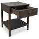 Millie Dark Brown 1 Drawer Nightstand