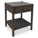 Millie Dark Brown 1 Drawer Nightstand