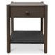 Millie Dark Brown 1 Drawer Nightstand