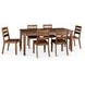 Calabasas Toffee Nut Extendable Rectangular Dining Table