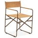 Lund Brown Upholstered Director Dining Chair